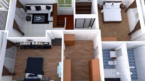 Plan 3d Interior Design Home Plan 8x13m Full Plan 3beds Samphoas Plan Small House Design Plans 3d Interior Design House Design