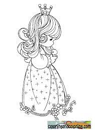 princess of precious moments coloring sheets pages 