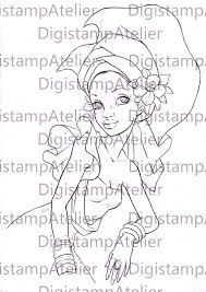 Nubian Queen Digistamp Digital Coloring Drawing Etsy Drawings Nubian Queen Digi Stamp