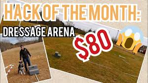 A french term, most commonly translated to mean training) is a form of riding performed in exhibition and competition, as well as an art sometimes pursued solely for the sake of mastery. Diy Dressage Arena Equestrian Hack Youtube