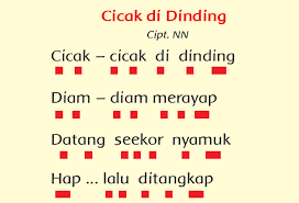 Panjang Pendek Lagu Yang Dinyanyikan Disebut Coba Sebutkan
