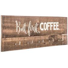 Coffee & jesus wood decor is a gorgeous, natural colored wood block with black text in a sophisticated design. But First Coffee Wood Wall Decor With Hooks Wood Wall Decor Framed Mirror Wall Wall Decor Online