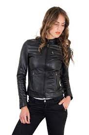 Women S Leather Jacket Biker Lamb Leather Giulia Modern Choices Lederjacke Frauen Jacken Lederjacke