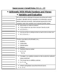 Perfect for students who already have the texts, this book contains tests, a testing schedule, test answer forms to download free. Saxon Course 1 Worksheets Teaching Resources Tpt