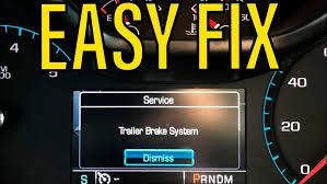 How To Fix Chevy Service Trailer Brake System Warning. Common ...