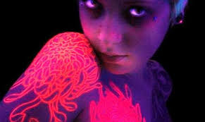 Glowing neon set tattoo ink. Under The Blacklight The Scoop On Uv Ink Tattoo Com
