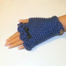 Lace fingerless gloves crochet pattern. Blue Fingerless Gloves Lace With Bow And Button Winter Mittens Bridal Wedding Texting Crochet Womens Victorian Wild Irish Rose Crochet