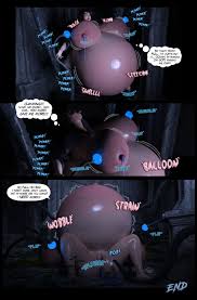 YlandraX Rule 34 art - unforgettable belly expansion and big breasts experience