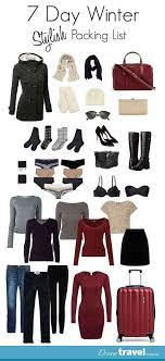 Winter Capsule Wardrobe 7 Days Of Stylish Winter Outfits Packing List Stylish Winter Outfits Winter Travel Outfit Winter Fashion Outfits