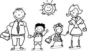 Happy Family And Children Coloring Page Wecoloringpage Family Coloring Pages Cartoon Coloring Pages Family Coloring