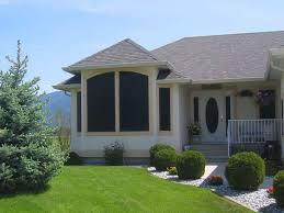 Use a piece of white ribbon to cover so the edge is less noticeable from outside of the window. Exterior Window Shades Diy Sun Shade Mesh Ez Snap