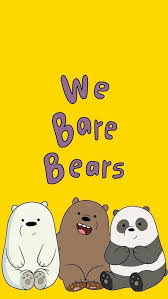 We Bare Bears Phone Wallpaper Beruang Kutub Lucu Ilustrasi Lucu