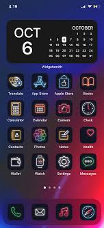 Ios 150 Icons Rainbow Neon Iphone Ios14 App Icons Pack Etsy App Icon App Homescreen
