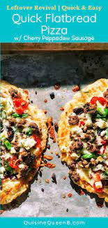 Quick Easy 5 Ingredient Flatbread Recipe Pizza Quisine Queen B Recipe Pizza Recipes Homemade Recipes Cherry Recipes