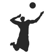 Male Volleyball Player Silhouette Silhouette Silhouette Png Volleyball Players