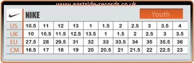 49 circumstantial nike kids sizing chart