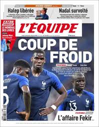 Ski alpin equipe de france a hommes (saison 2020 / 2021). Newspaper L Equipe France Newspapers In France Sunday S Edition June 10 Of 2018 Kiosko Net