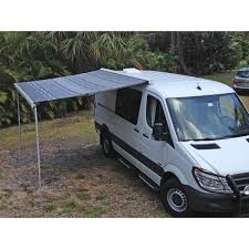 Sprinter With Fiamma Awning Canopy Diy Sprinter Camper Sprinter Camper Conversion Sprinter Rv