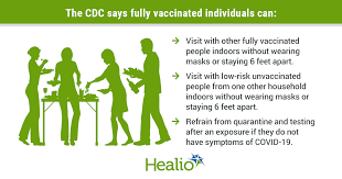 Just because you get the vaccine doesn't mean your completely immune to catching the virus again. Cdc Says Fully Vaccinated People Can Gather Without Masks Distancing