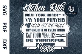Download Kitchen Rules Sign Graphic By Dupercut Creative Fabrica PSD Mockup Templates
