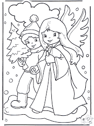 Engel Und Junge Ausmalbilder Weihnachten