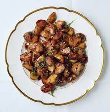 Crispy Jerusalem Artichokes With Aged Balsamic Recipe Vegetable Recipes Sunchokes Recipes Balsamic Recipe