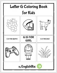 Dots, duck, doggies, dust, dogs, down, domino, . G Letter Words For Kindergarten Preschool Kids Englishbix