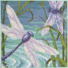 I had actually taken a break from counted cross stitch for a couple of years when i lost my sewing bug. Dragonfly Pair Needlepoint Kit Hobby Lobby 574509