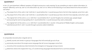 Record the pronunciation of this word in your own voice and play it to listen to how you have pronounced it. Question 4 1 Points Save Answer Language Universals Chegg Com