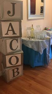 Baby Shower Name Blocks Baby Blocks Baby Shower Trendy Baby Shower Ideas Baby Boy Shower