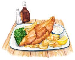 Food Illustration Fish Chips On Behance Food Watercolor Food Fish And Chips