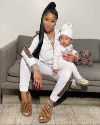 Among the things 2020 has rained down upon us with abandon: Nicki Minaj Holds Her Baby Boy Wearing Fendi Brown Logo Side Stripe Track Jacket And Pants While Papa Bear Looked Adorable In A Burberry Logo Onesie Set And Yeezy 380 Sneakers Idea