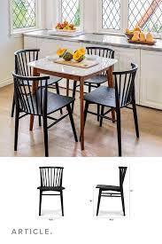 4.5 out of 5 stars. Rus Black Dining Chair Dining Chairs Black Dining Chairs Compact Table And Chairs