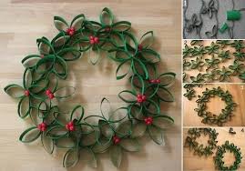 Ich Bin Vollig Von Der Rolle Der Klorolle Weihnachtsdeko Selber Machen Klopapierrollen Basteln Weihnachtskranze Basteln