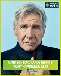 The "Air Force One" and Indiana Jones film star Harrison Ford lands his  first Emmy nomination at 83. #Emmys2025