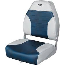 Wise 8wd588pls 660 Standard High Back Boat Seat Grey Navy Walmart Com Boat Seats Fishing Boat Seats Fishing Chair