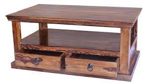 Order) 8 yrs garud enterprises (india) 65.8%. Sheesham Wood Coffee Table With 2 Drawers Scape Interiors West Ltd