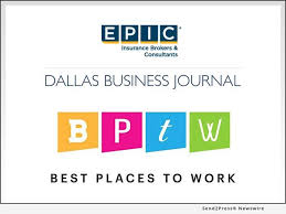 Epic Insurance Brokers And Consultants Recognized As A 2019 Best Place To Work In Dallas With Images Insurance Broker Best Places To Work Property And Casualty