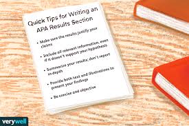 The sample papers show the format students should use to submit a. How To Write An Apa Results Section