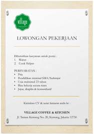 Keterampilan untuk bekerja menggunakan komputer dapat membantu kelancaran pekerjaan anda nantinya. Village Coffee Kitchen Home Facebook