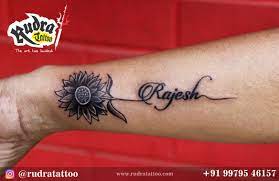 Sunflower Tattoo Name Tattoo Sunflower Wrist Tattoo Wrist Side Best Tattoo In India Tattoos In India Sunflower Tattoo Thigh Side Wrist Tattoos Tattoos