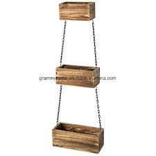 Create your own personal jungle with hanging planters & pots. China Rustic Wood Wall Hanging Planter Boxes With Black Metal Iron Chains China Wood Crate And Vintage Wooden Box Price