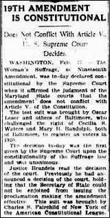 On august 26, 1920, the ratification of the nineteenth amendment to the united states constitution was certified by secretary. Affirming Our Rights The Legal Genealogist