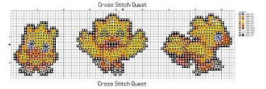 How do you convert a needlepoint pattern to a cross stitch pattern? Free Chocobos Cross Stitch Pattern Final Fantasy Cross Stitch Cross Stitch Patterns Stitch Patterns