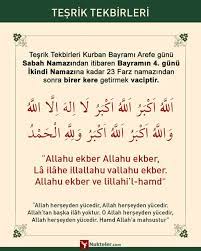 Tesrik tekbirleri ne zaman baslar. Kurban Bayrami Tesrik Tekbiri Ne Zaman Baslar Ve Biter