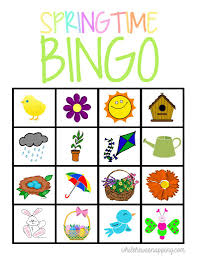 Preschool Printable Bingo Cards For Kids Springtime Bingo Printable Spring Preschool Activities Spring Theme Preschool Spring Preschool