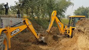 Two Jcb Working For New Bridge Construction Jcb Dozer Working Video Youtube
