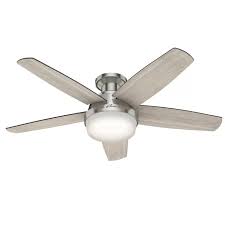48 Avia 5 Blade Led Flush Mount Ceiling Fan With Remote Control And Light Kit Included In 2020 Ceiling Fan Flush Mount Ceiling Fan Ceiling Fan With Remote