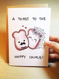 Personal message, anecdote, joke or marriage advice (depending on your relationship to the couple) The Best Wedding Wishes To Write On A Wedding Card Funny Wedding Cards Wedding Card Diy Congratulations Card