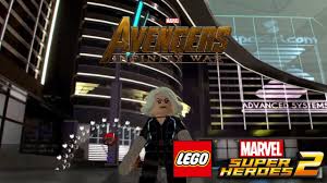 * lute contra inimigos usando superpoderes como vôo, superpotência e invisibilidade. Lego Marvel Superheroes 2 Black Widow Avengers Infinity War Youtube